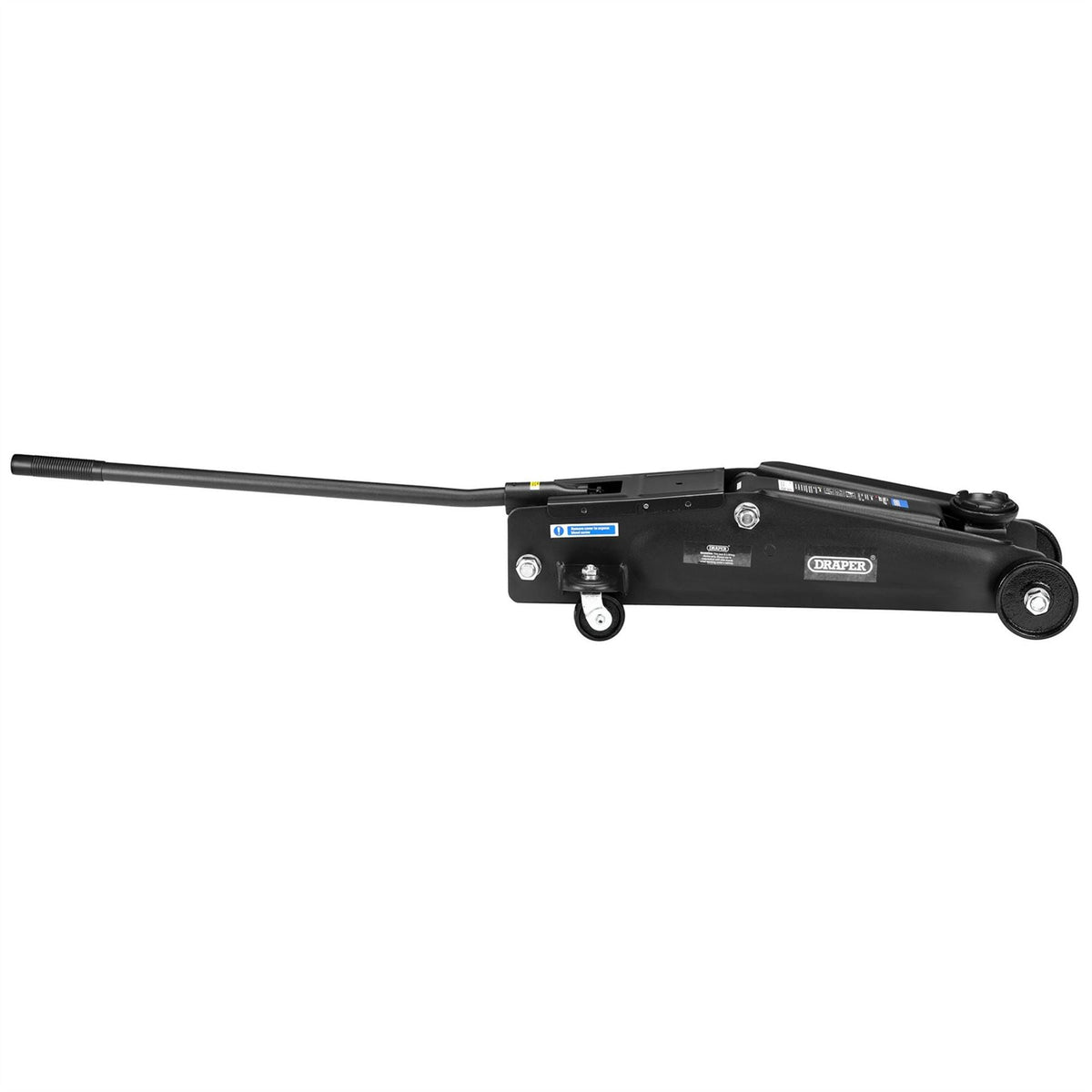 Draper Trolley Jack 3 Tonne Black 27635 White Rose Tools