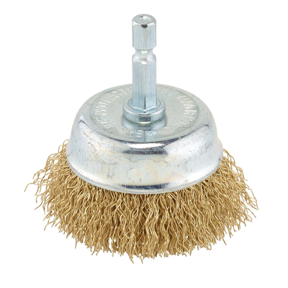 Draper Brassed Steel Crimped Wire Cup Brush 50mm 41432 White Rose Tools