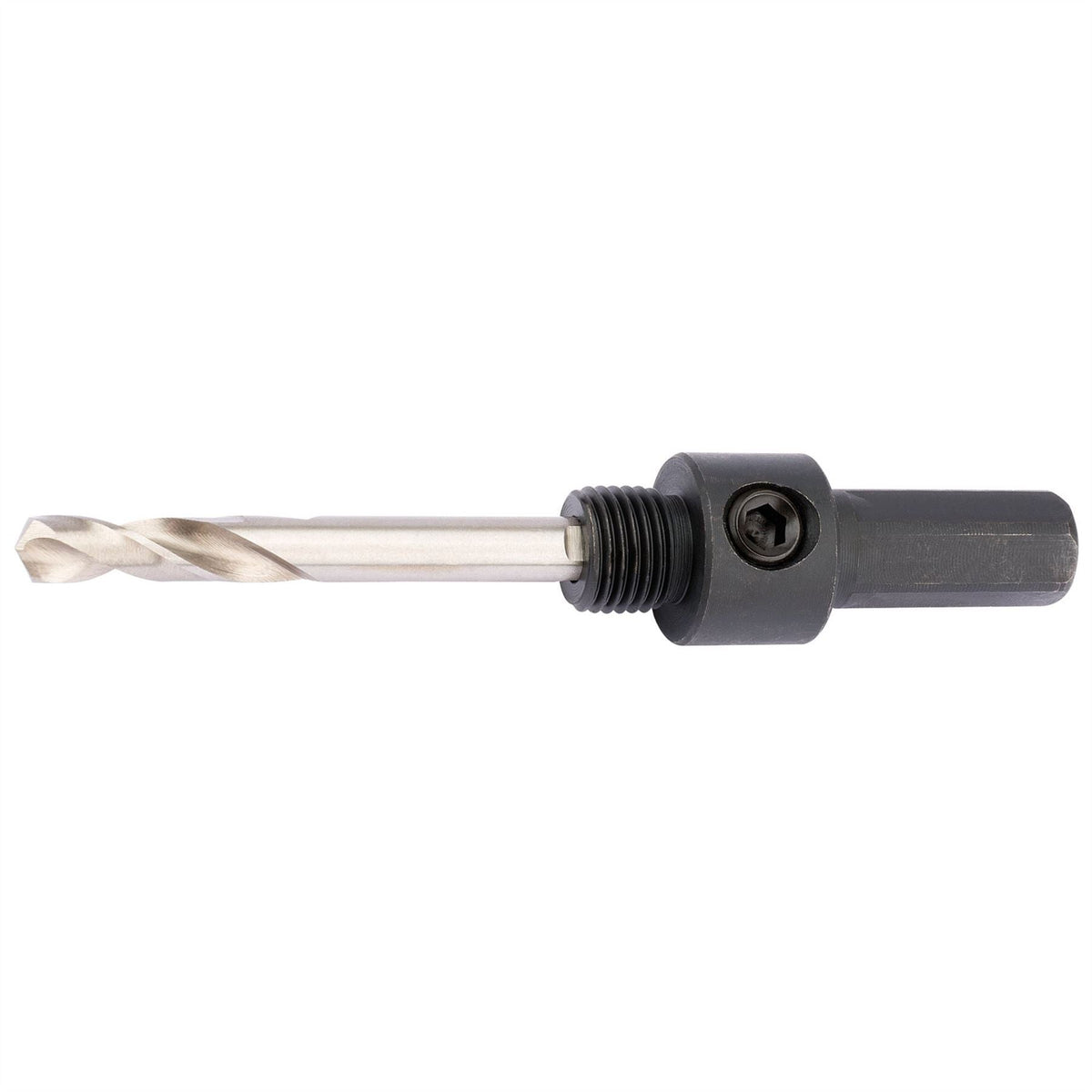 Draper Hex. Shank Holesaw Arbor with HSS Pilot Drill for 14 - 30mm Holesaws 7/16" Thread 56387 White Rose Tools