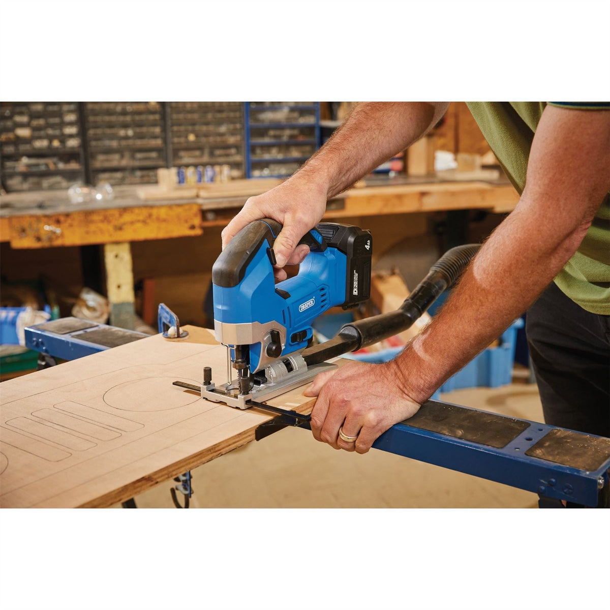 Draper D20 20V Brushless Jigsaw (Sold Bare) 79883 White Rose Tools