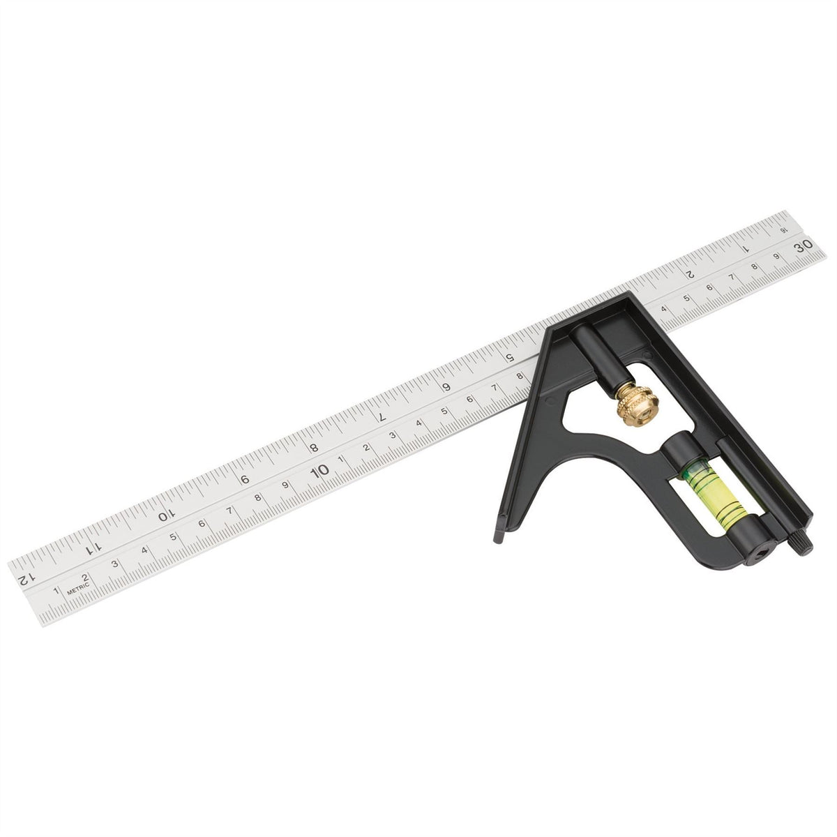 Draper Metric and Imperial Combination Square 300mm 34703 White Rose Tools