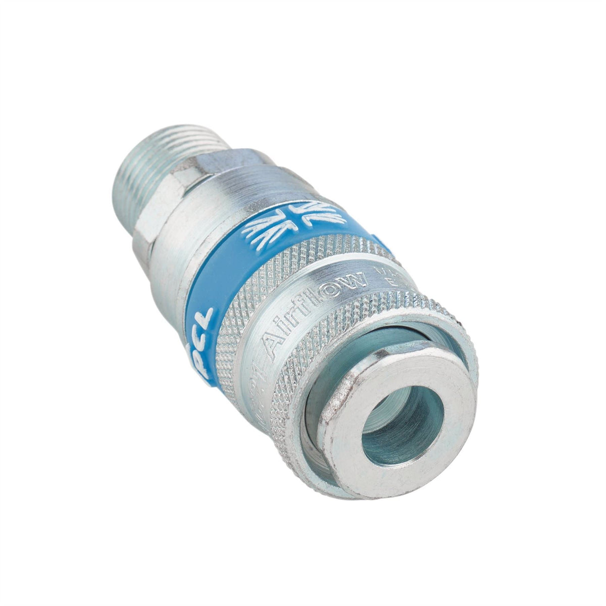 Draper 3/8" Male Thread PCL Tapered Airflow Coupling 37836 White Rose Tools