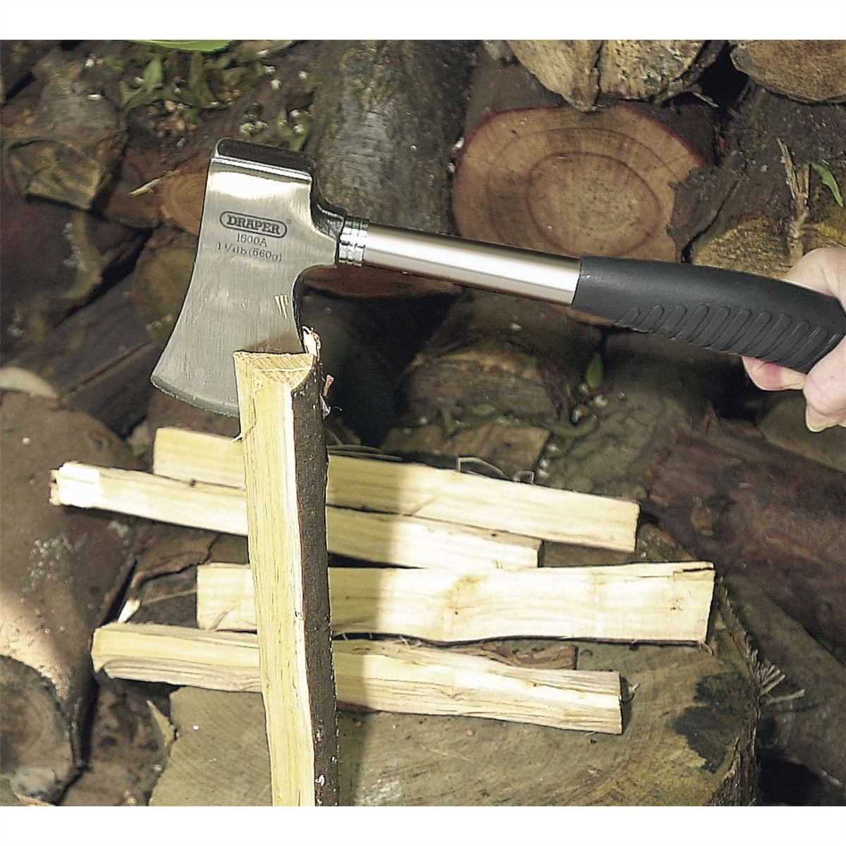 Draper Steel Shafted Hand Axe 560g 62166 White Rose Tools