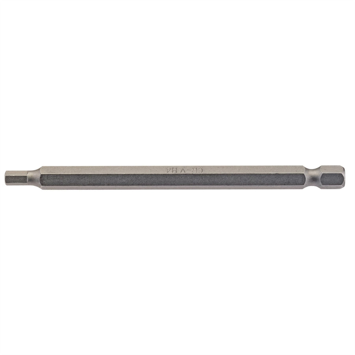 Draper Hexagonal Insert Bit 4mm 1/4" Hex 100mm Long (Pack of 1) 64373 White Rose Tools