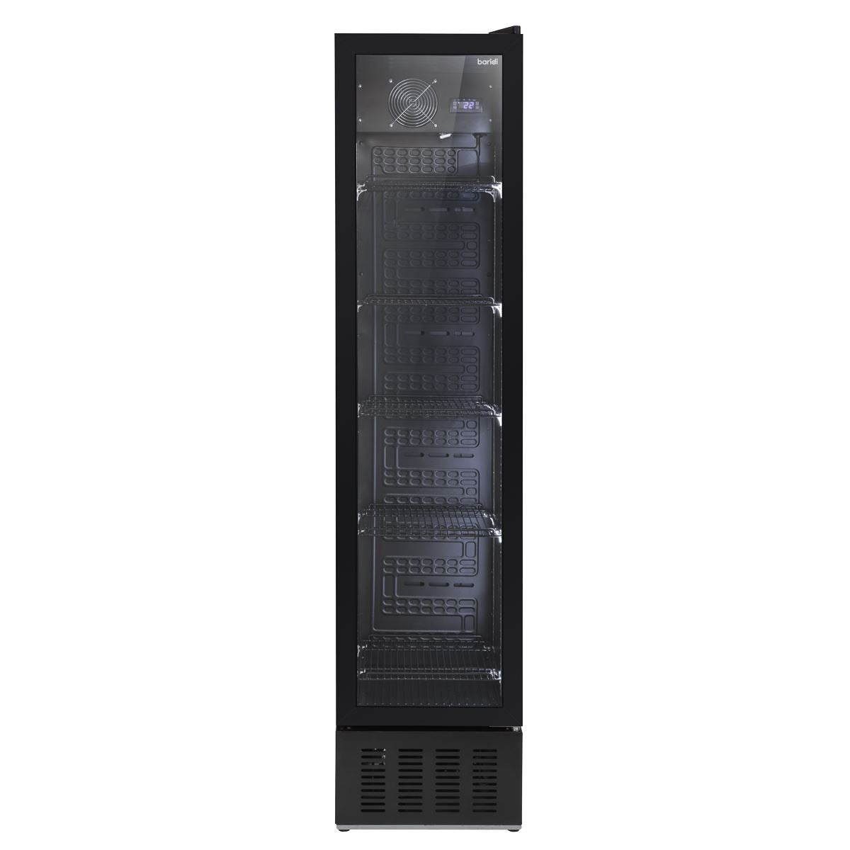 Baridi Tall Drinks/Bar Fridge with Digital Controls & Auto Defrost 160L - Black White Rose Tools