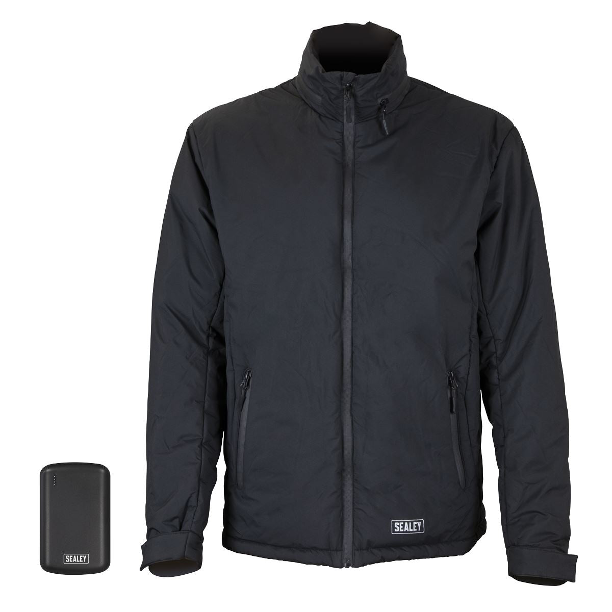 Sealey 5V Heated Rain Jacket with Power Bank - X-Large