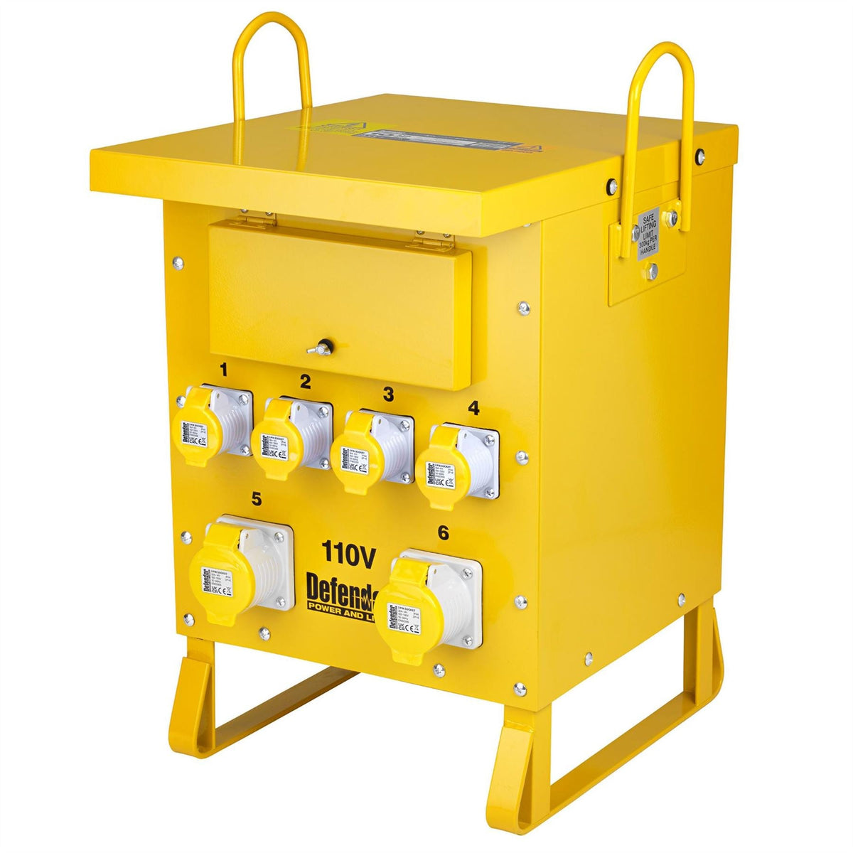 Defender ZE210022 10kVA Single Phase Transformer 16A / 32A 34959 White Rose Tools