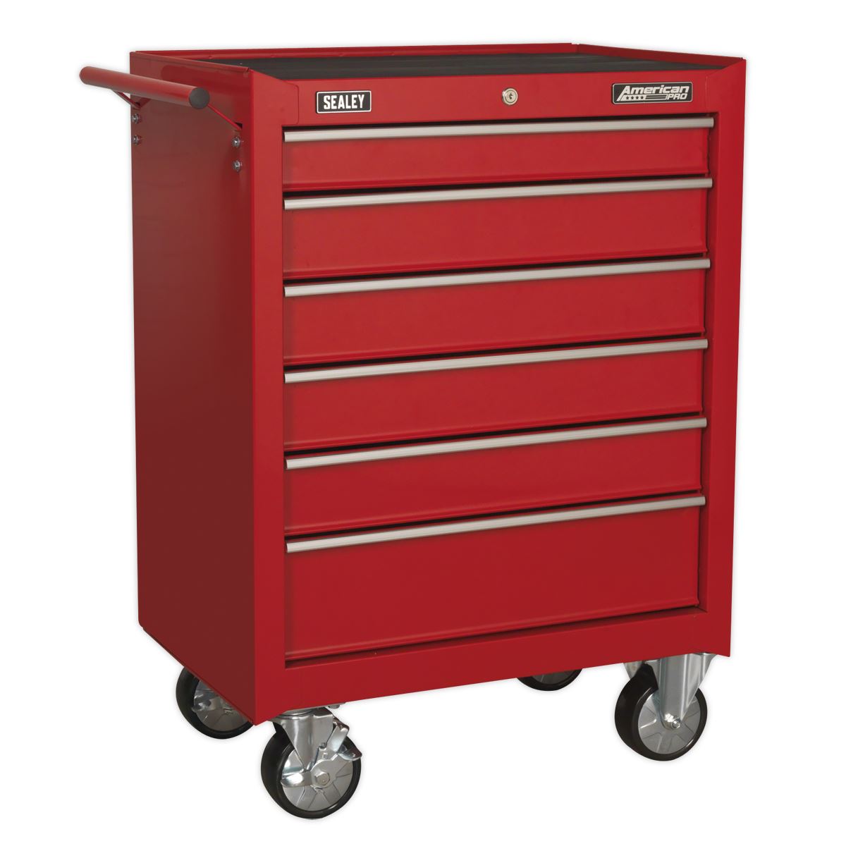 Sealey American Pro Rollcab 6 Drawer with Ball-Bearing Slides - Red