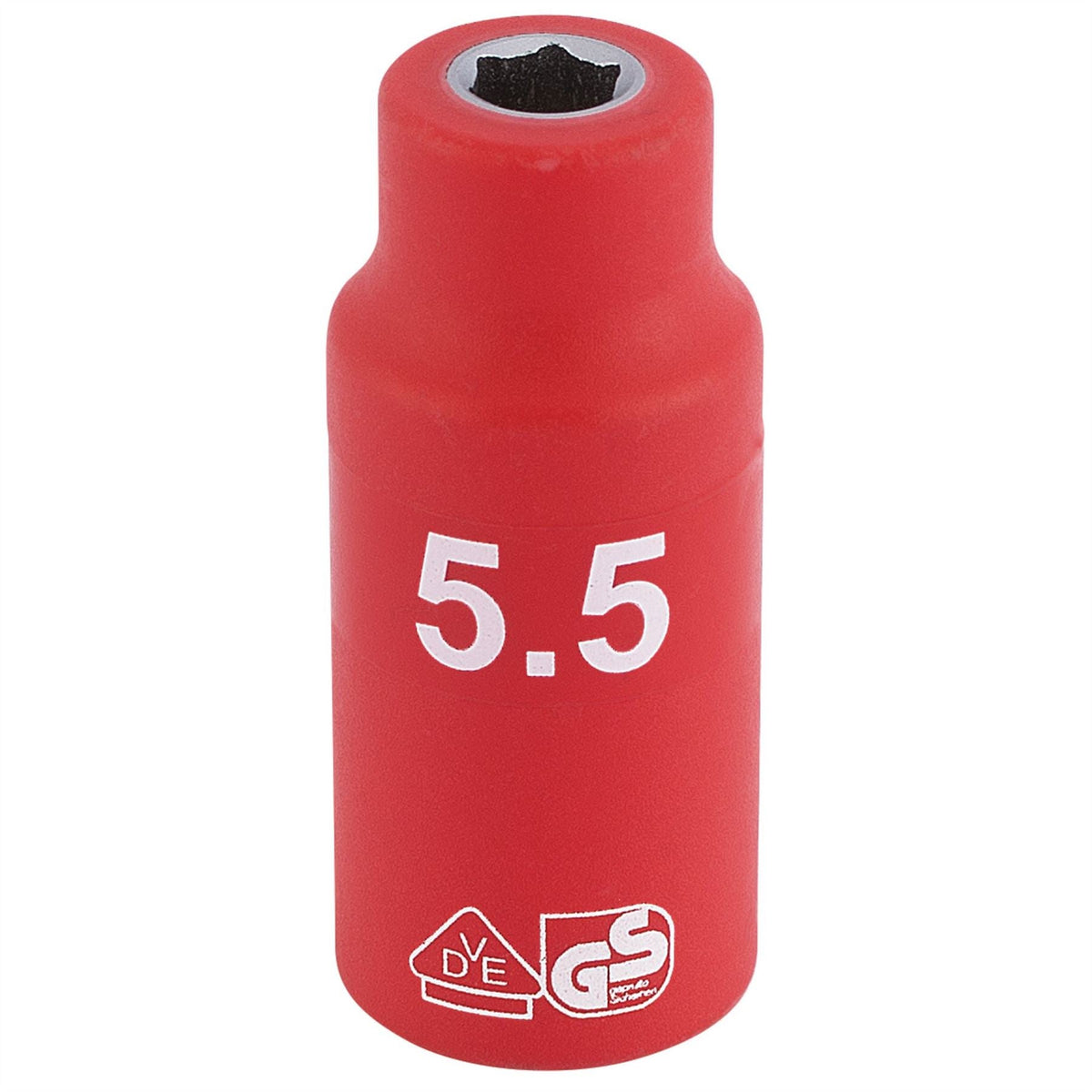 Draper Expert Fully Insulated VDE Socket 1/4" Sq. Dr. 5.5mm 31237 White Rose Tools