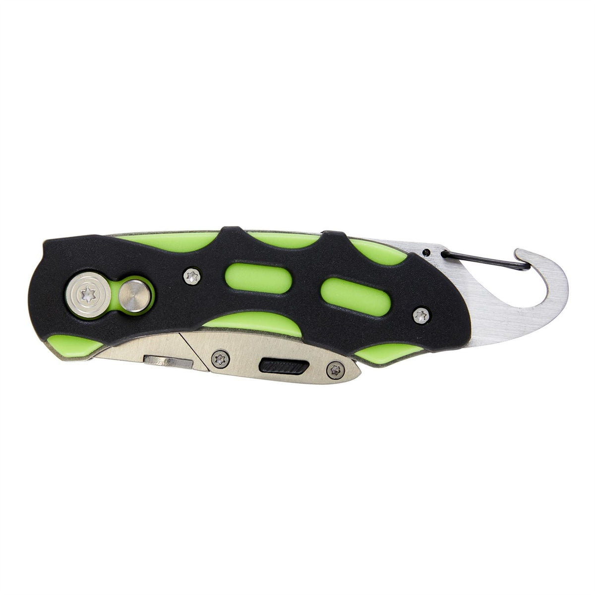Draper Folding Trimming Knife with Belt Clip Green/Orange 24424 White Rose Tools