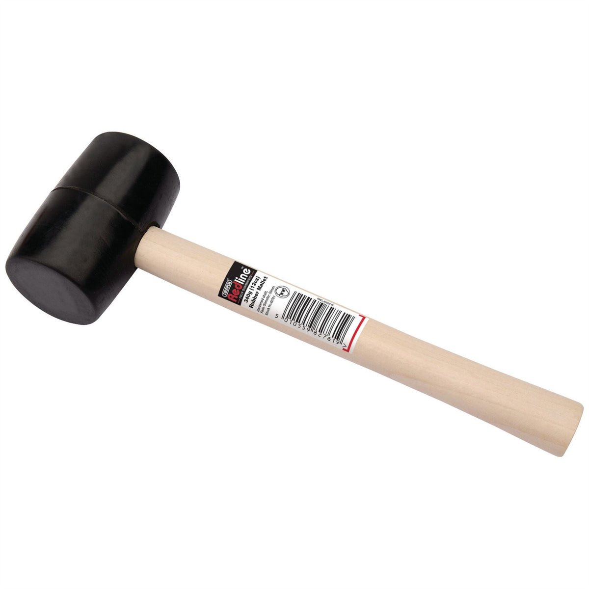 Draper Redline® Rubber Mallet with Hardwood Shaft 82761 White Rose Tools