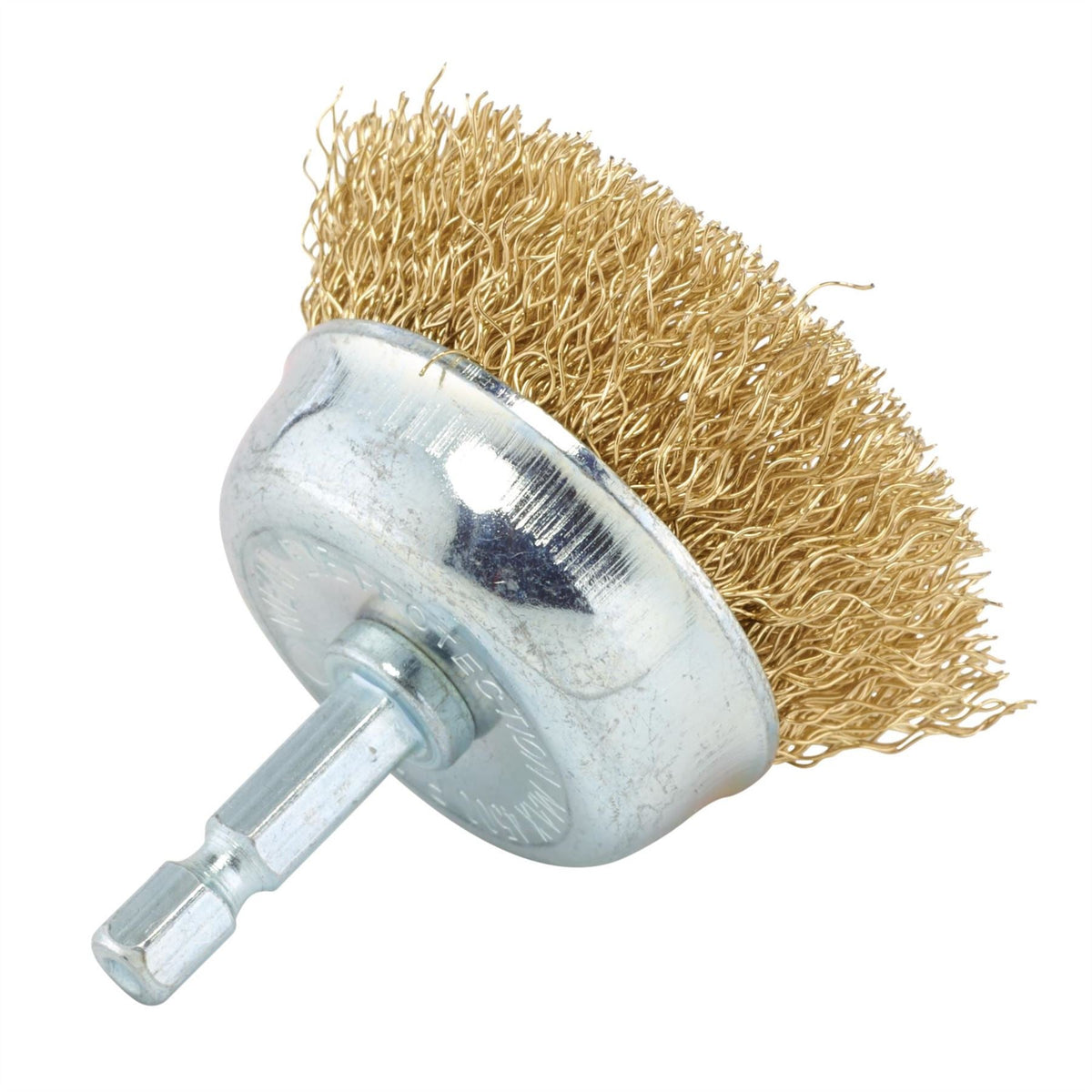 Draper Brassed Steel Crimped Wire Cup Brush 50mm 41432 White Rose Tools