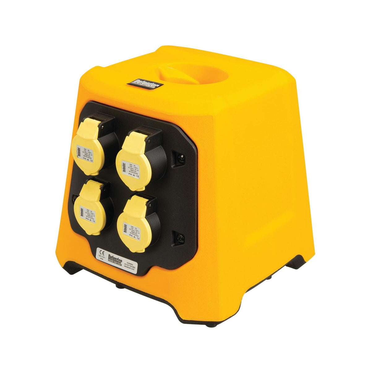 Defender E712654 Uplight V3 Multi Socket Base 4 x 16A (Base Only) 35251 White Rose Tools
