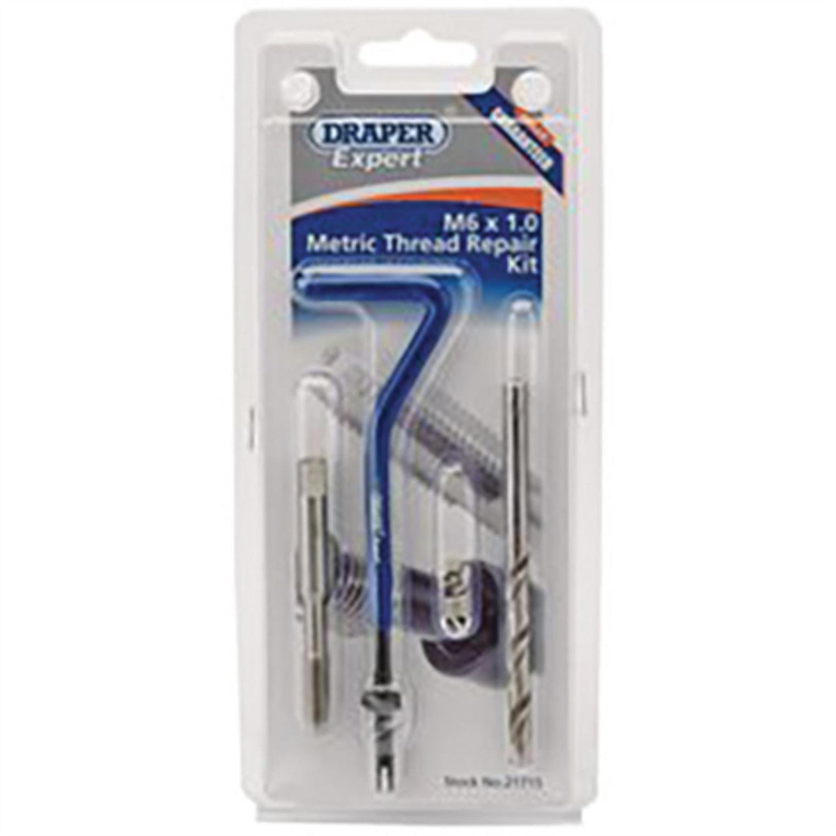 Draper Expert Metric Thread Repair Kit M6 x 1.0 21715 White Rose Tools