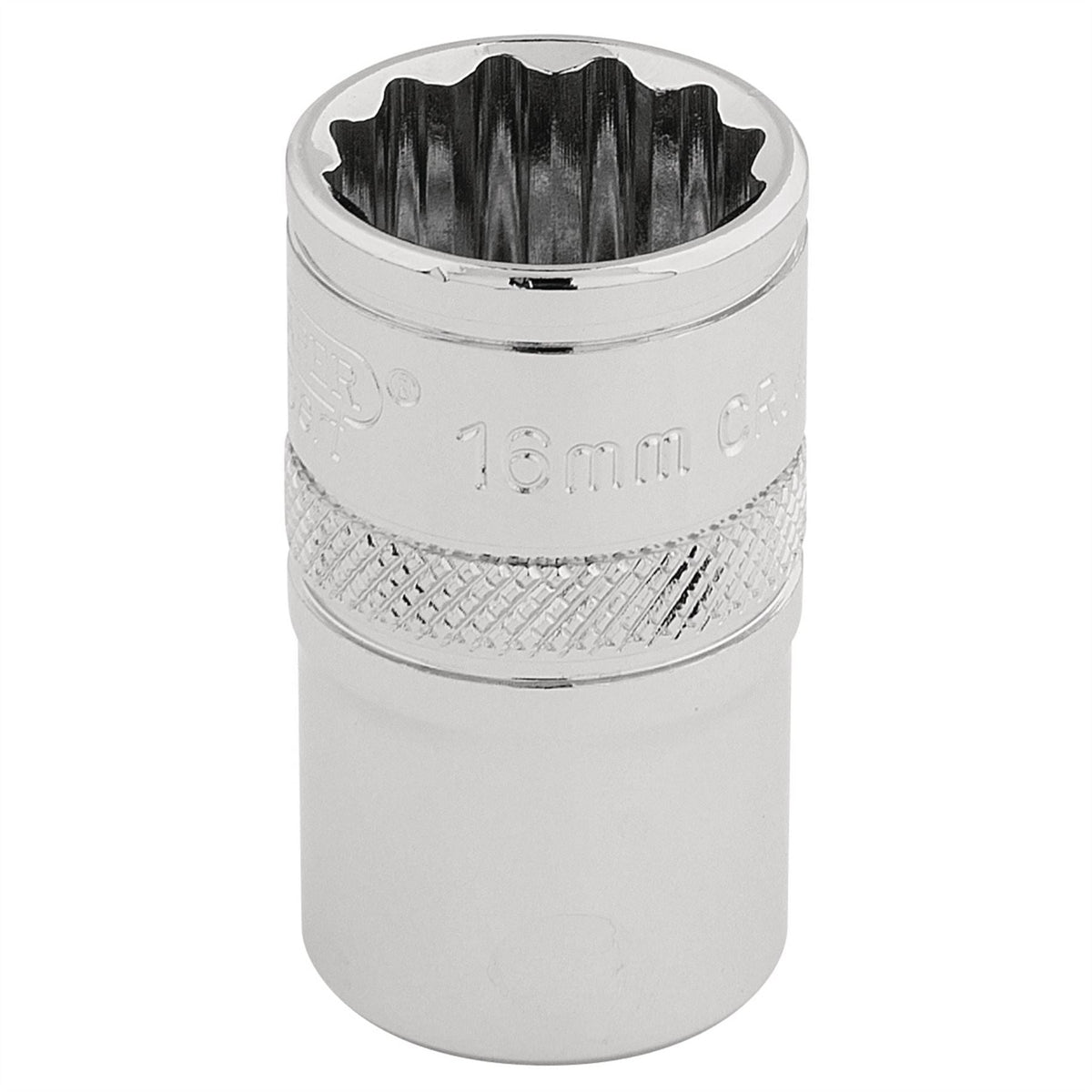 Draper Expert HI-TORQ® 12 Point Socket 1/2" Sq. Dr. 16mm 33160 White Rose Tools