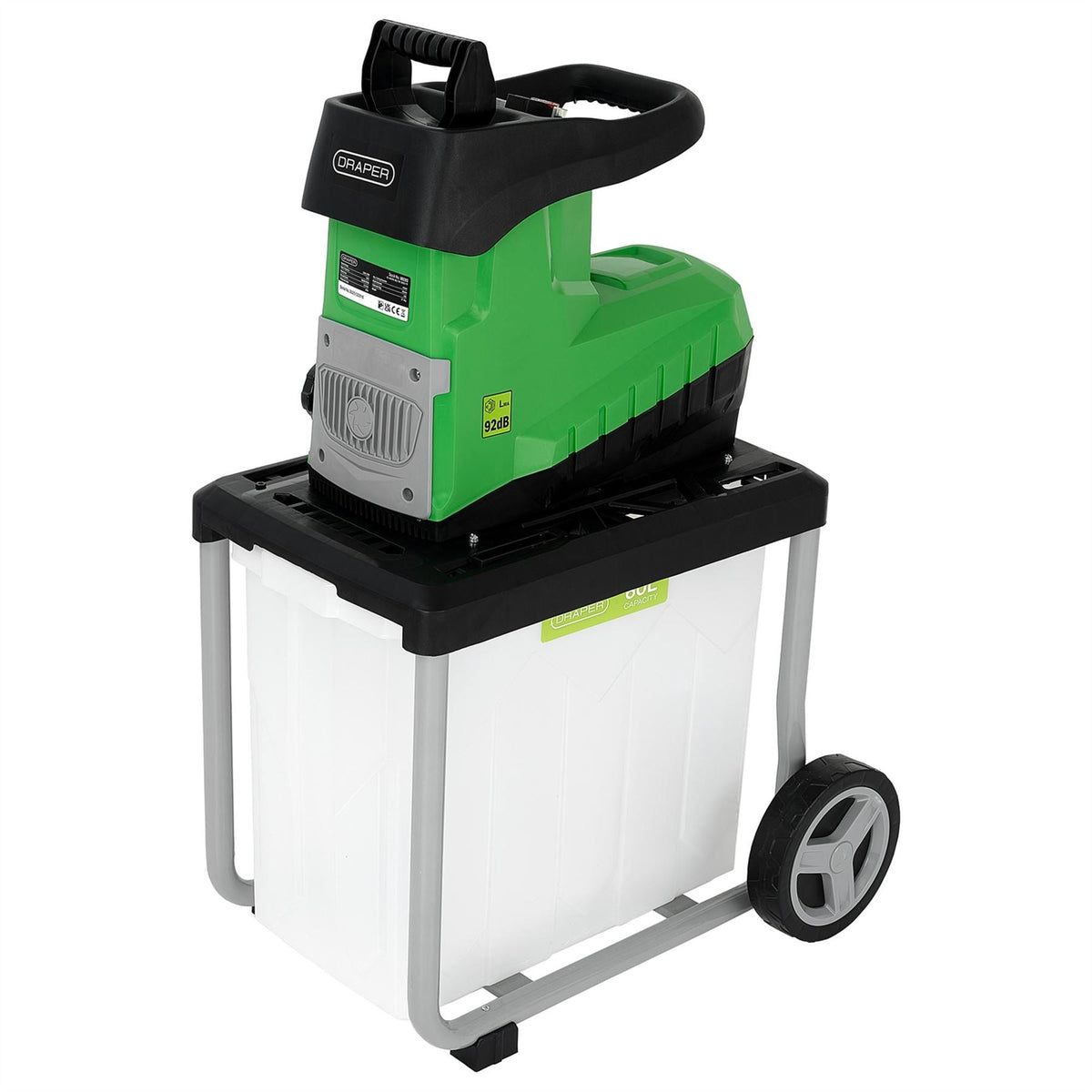 Draper 230V Quiet Garden Shredder 2800W 30293 White Rose Tools