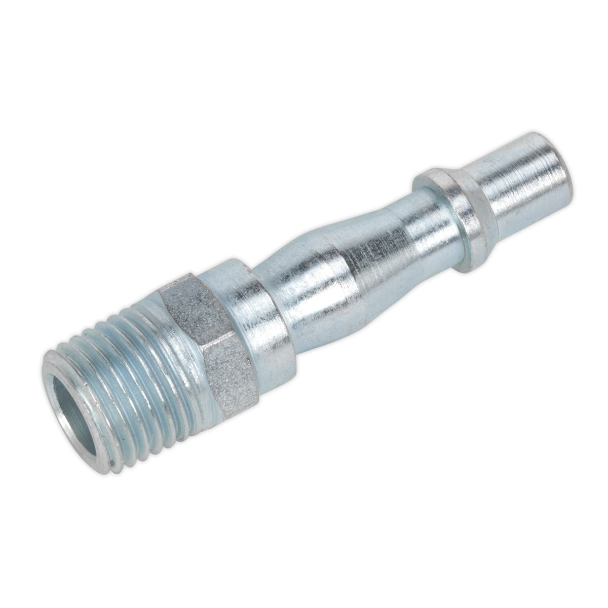 Sealey 5 Pack 1/4" BSPT Male Screwed Bayonet Adaptor Air Line Fitting Connector