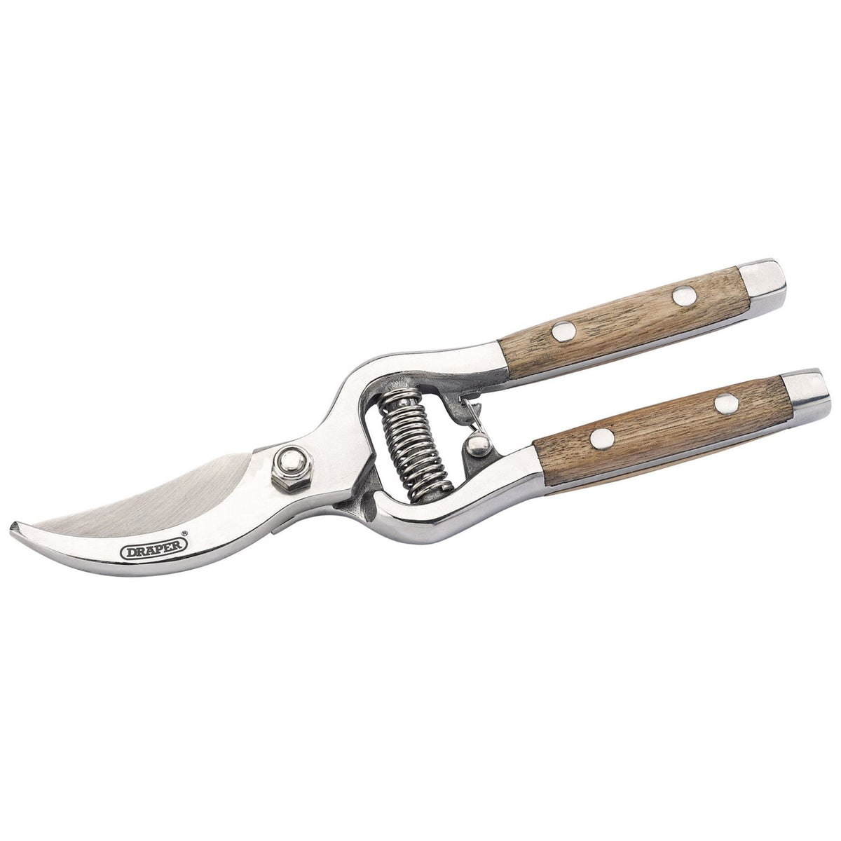 Draper Heritage Bypass Secateurs with Ash Handles 210mm 85188 White Rose Tools