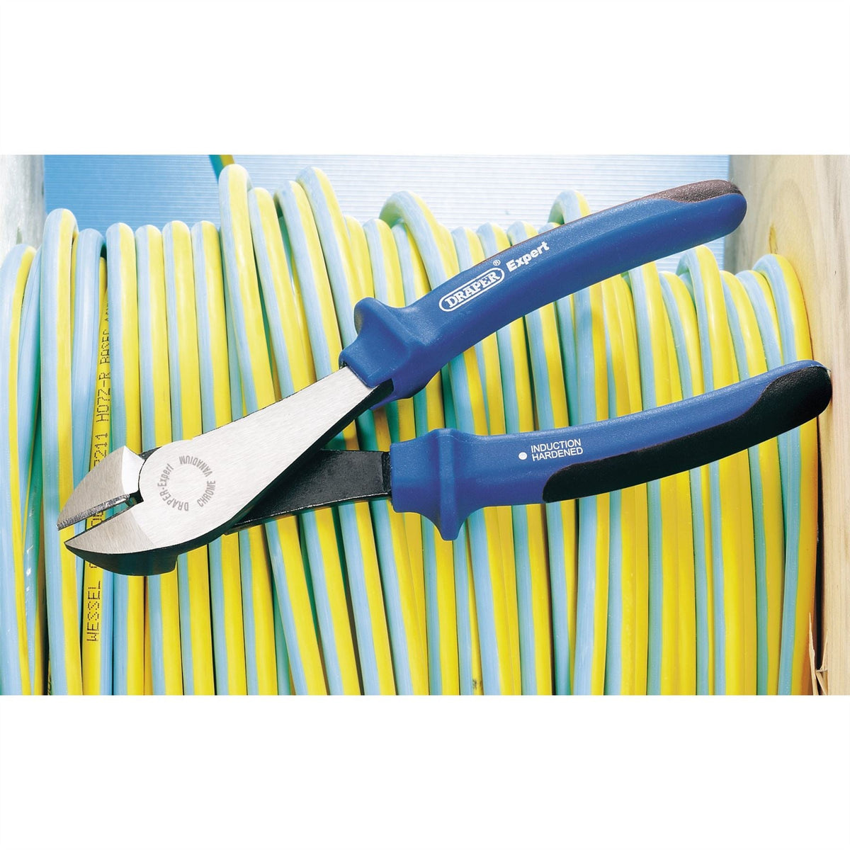 Draper Expert Heavy Duty Soft Grip High Leverage Diagonal Side Cutter 180mm 68893 White Rose Tools