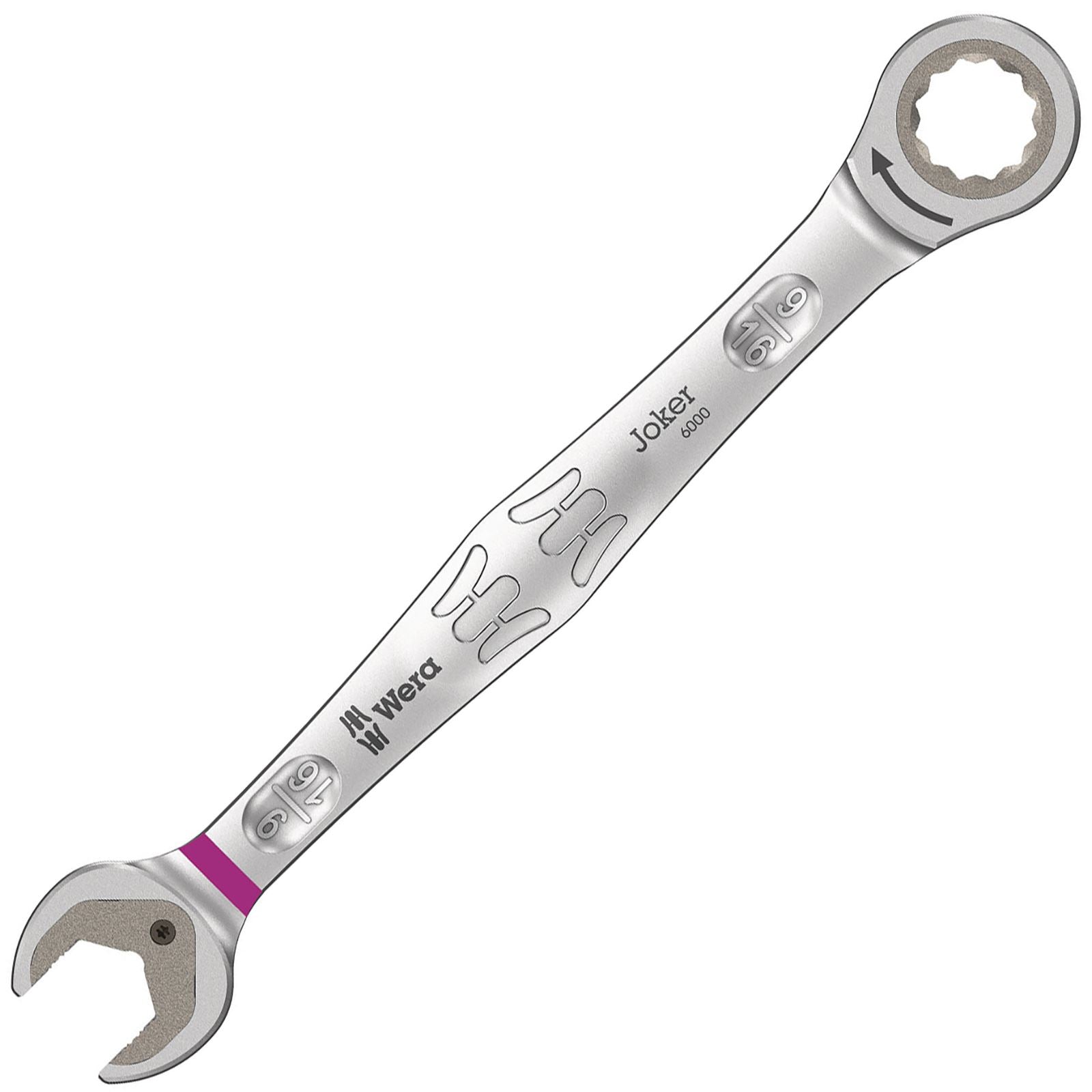 Wera Ratchet Combination Spanner Wrench 6000 Joker Metric Imperial Open End Ring Choose Size White Rose Tools