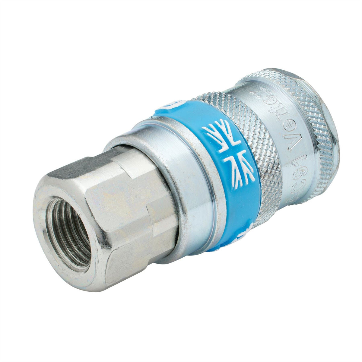 Draper 1/4" BSP Taper Female Thread Vertex Air Coupling (Sold Loose) 51384 White Rose Tools