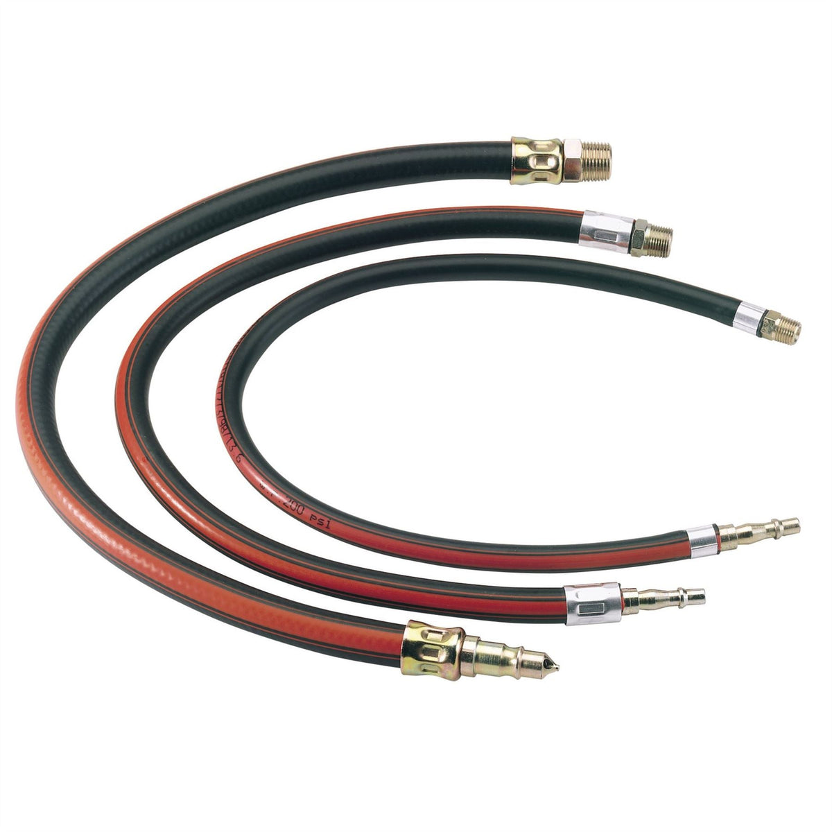Draper Air Line Whip Hose 600mm 1/4" BSP 54438 White Rose Tools