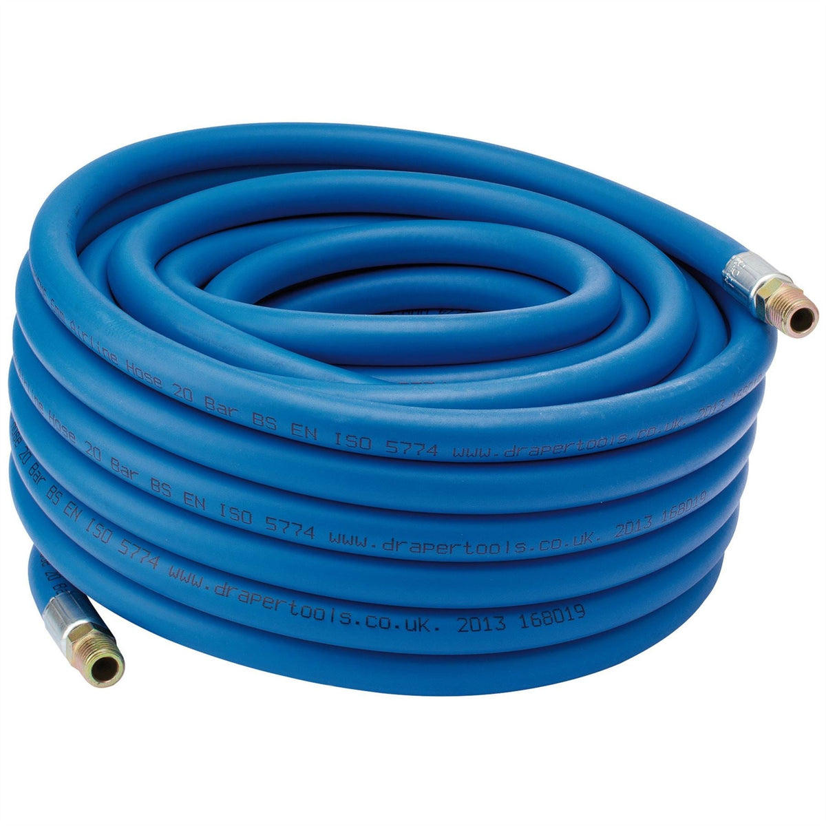 Draper Air Line Hose 15m 5/16"/8mm Bore 1/4" BSP 38332 White Rose Tools