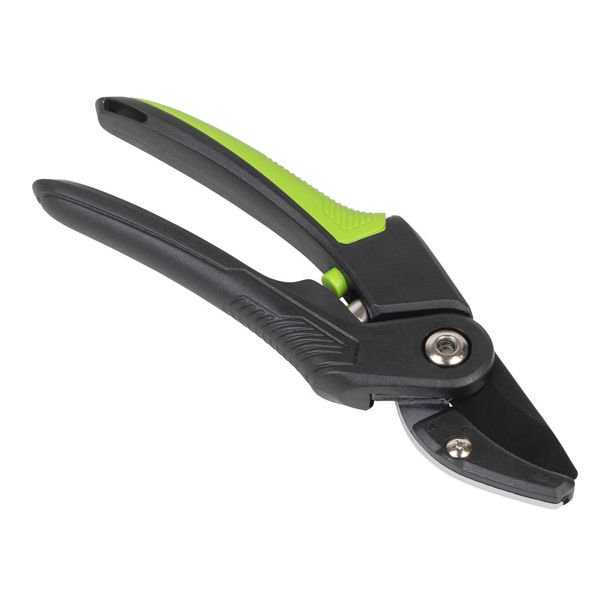 Sealey Anvil Secateurs with Soft Grip Handle, 3-Stage Safety Lock & Carbon Steel Blade, 220mm