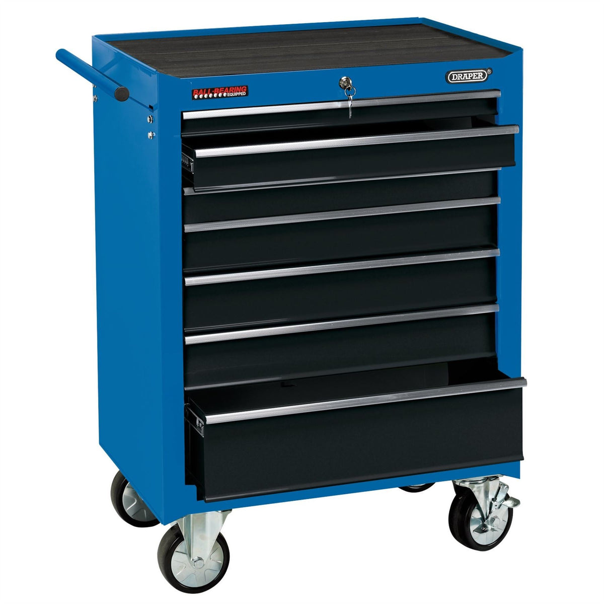 Draper Roller Tool Cabinet 7 Drawer 26" Blue 15040 White Rose Tools