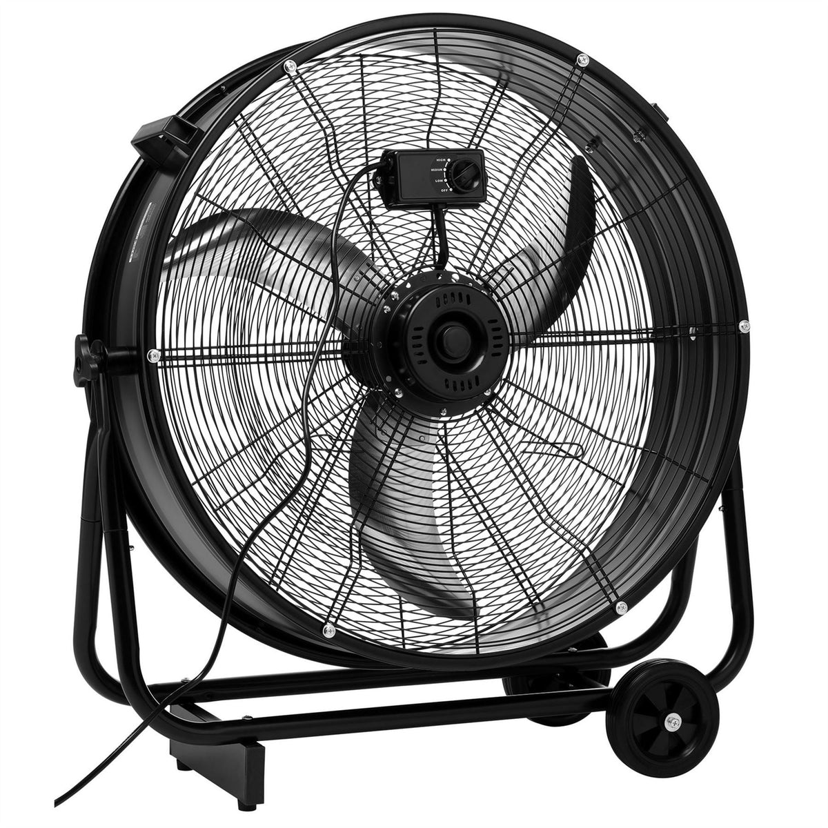 Draper 230V Industrial Drum Fan 24"/590mm 120W 31850 White Rose Tools