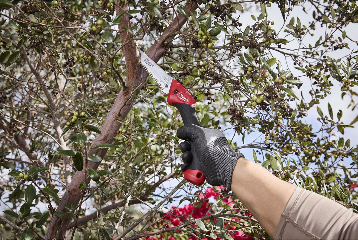 Milwaukee Compact Straight Folding Pruning Saw White Rose Tools