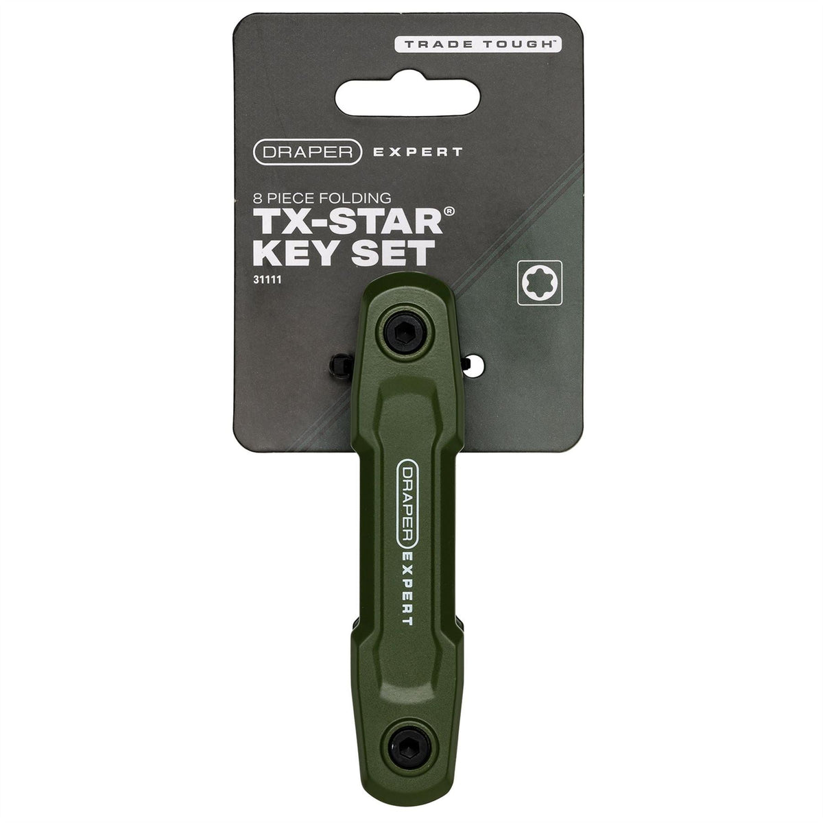 Draper Expert TX-STAR® Folding Key Set (8 Piece) 31111 White Rose Tools