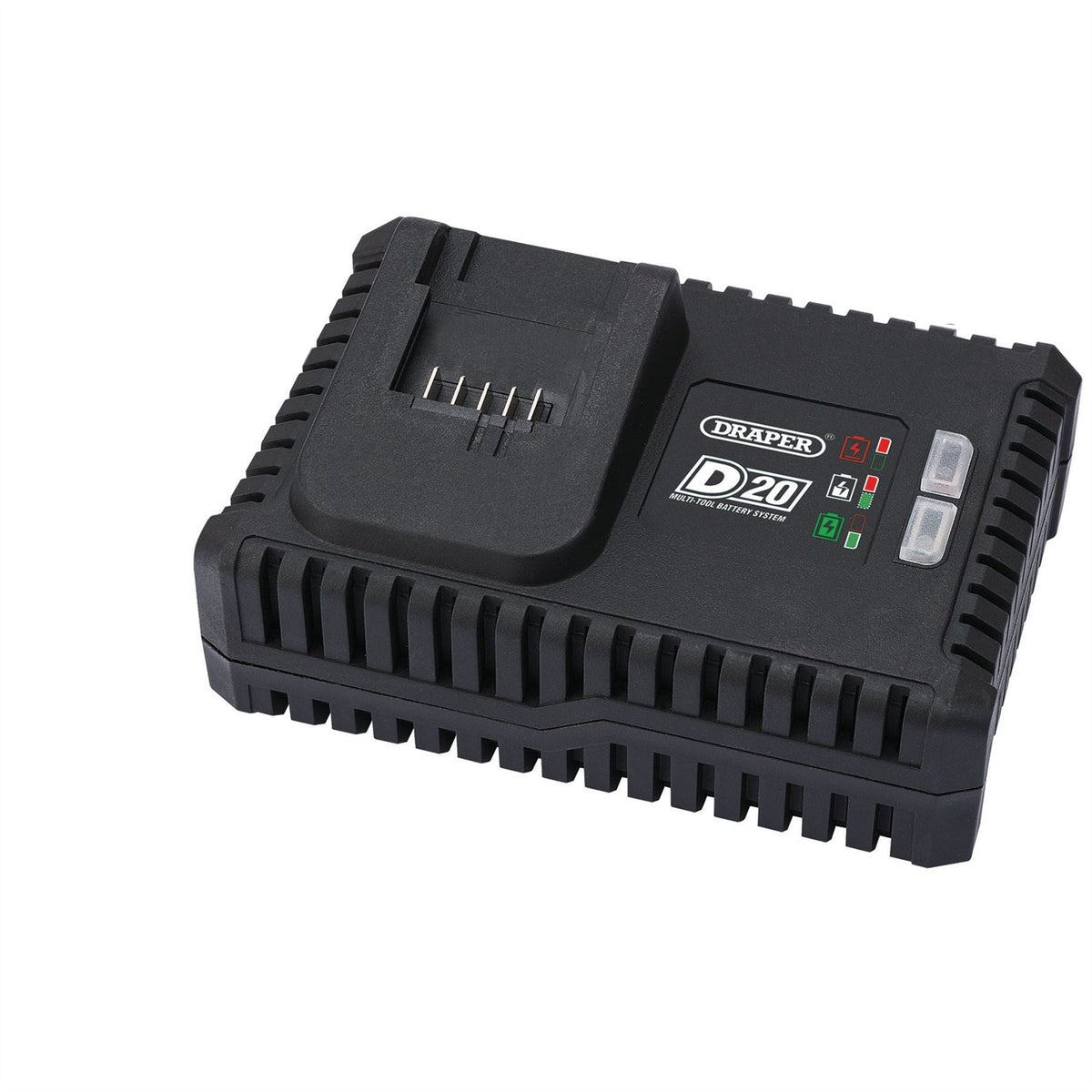 Draper D20 20V Li-ion Fast Battery Charger 4A 55913 White Rose Tools