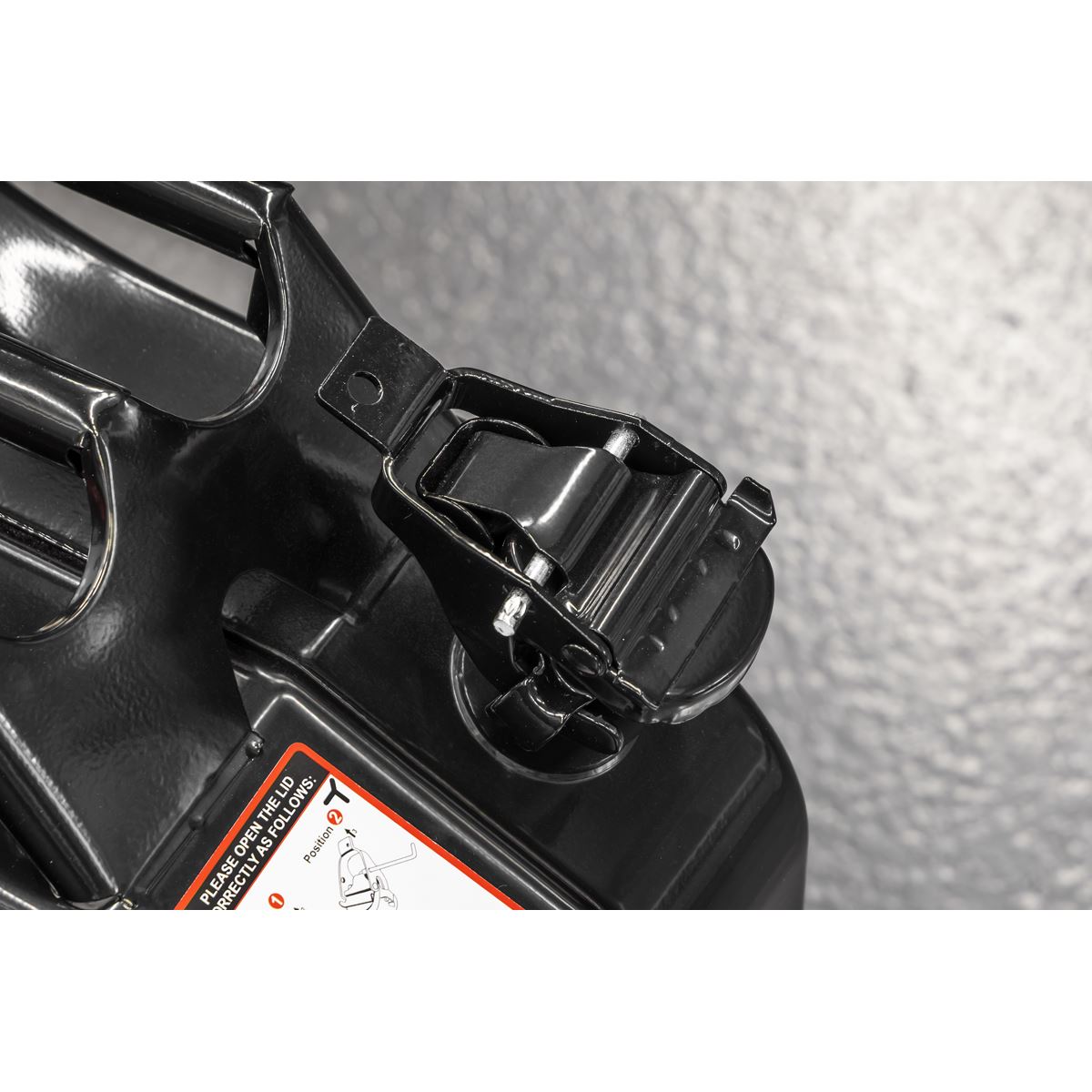 Siegen by Sealey Jerry Can 20L - Black