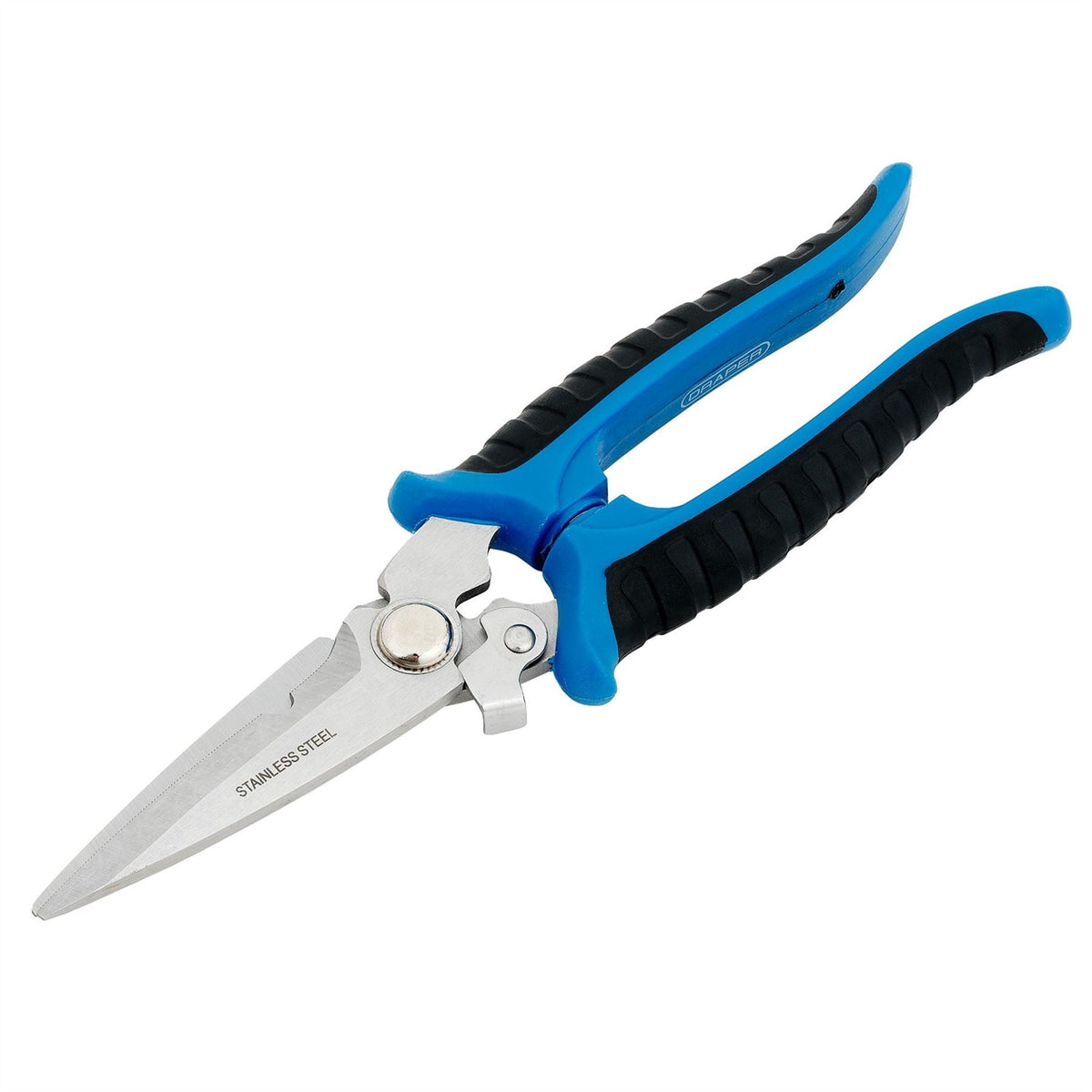 Draper Soft Grip Universal Snips 200mm 73745 White Rose Tools