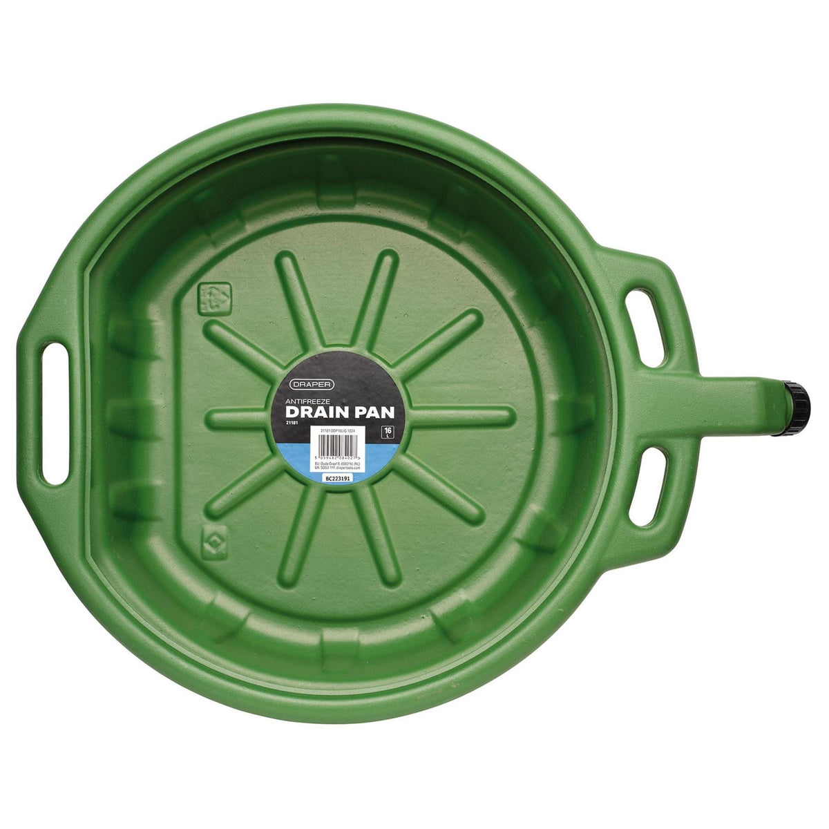 Draper Antifreeze Drain Pan 16L 21181 White Rose Tools