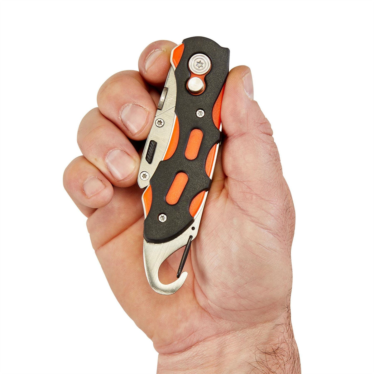 Draper Folding Trimming Knife with Belt Clip Green/Orange 24424 White Rose Tools