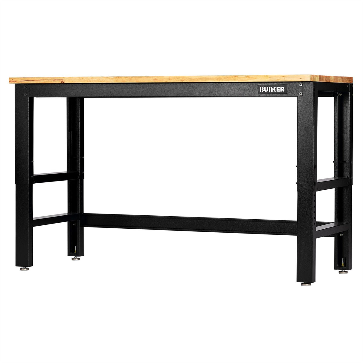 BUNKER Workbench with Hardwood Worktop 1550mm 28089 White Rose Tools