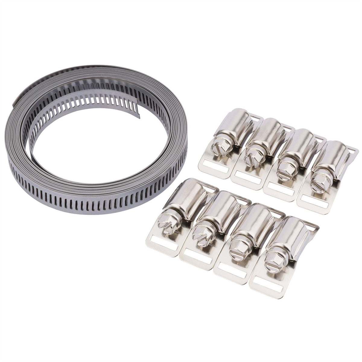 Draper Wide Hose Clamp Set 12mm 55592 White Rose Tools