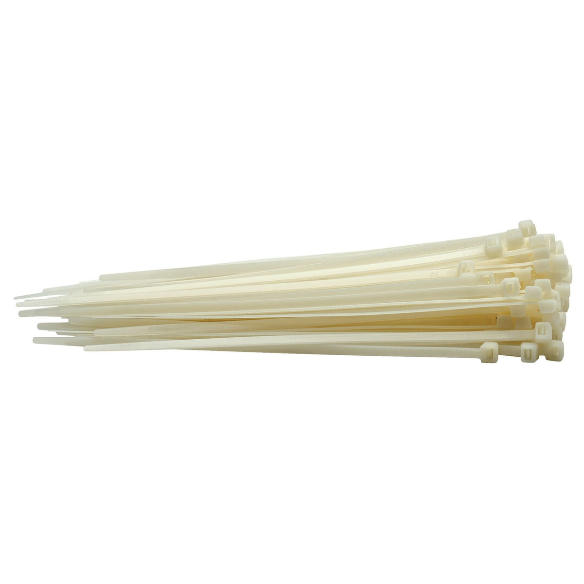Draper Cable Ties 4.8 x 200mm White (Pack of 100) 70394 White Rose Tools