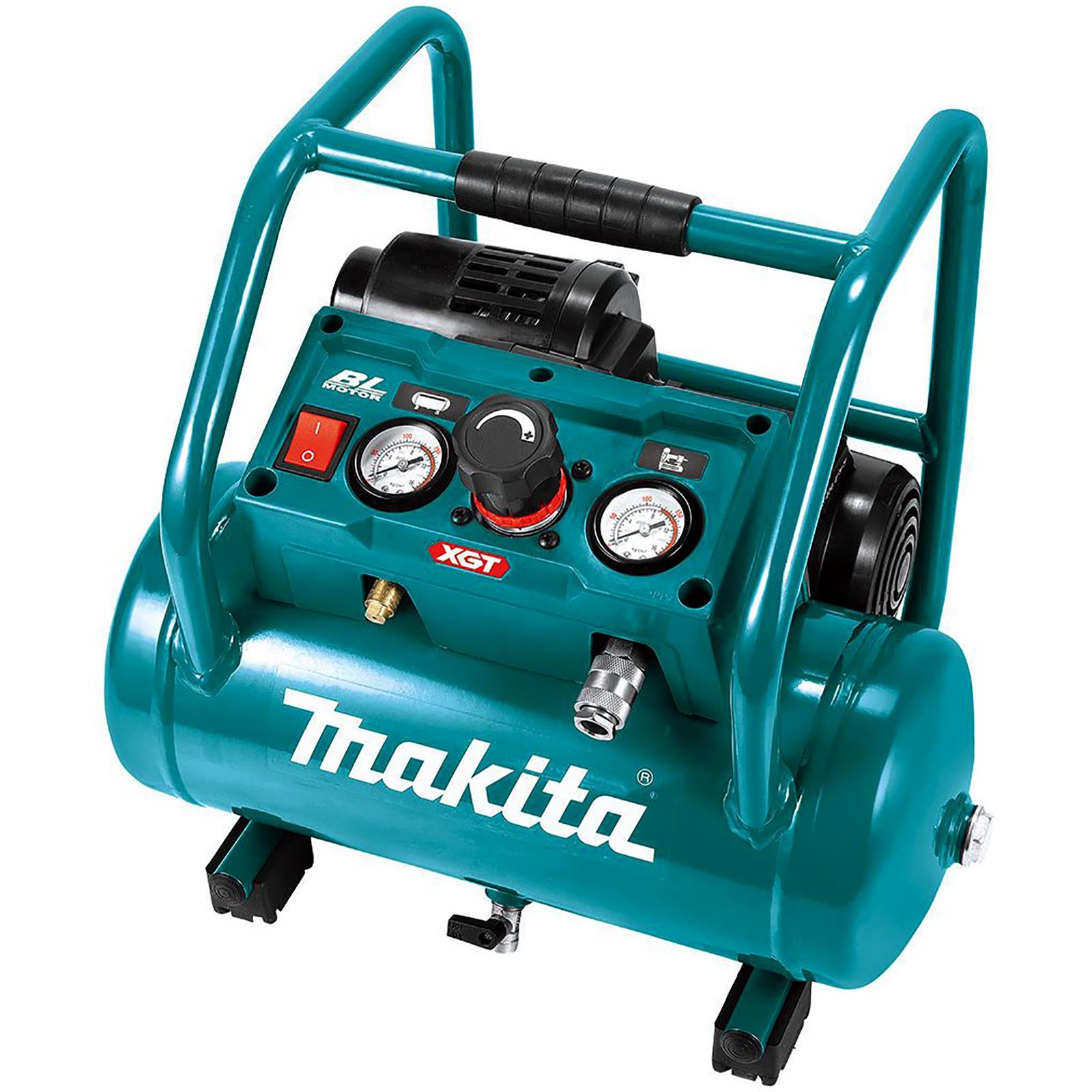 Makita Air Compressor XGT 40V Max Brushless Cordless 2 x 5Ah Batteries Rapid Charger AC001GT201