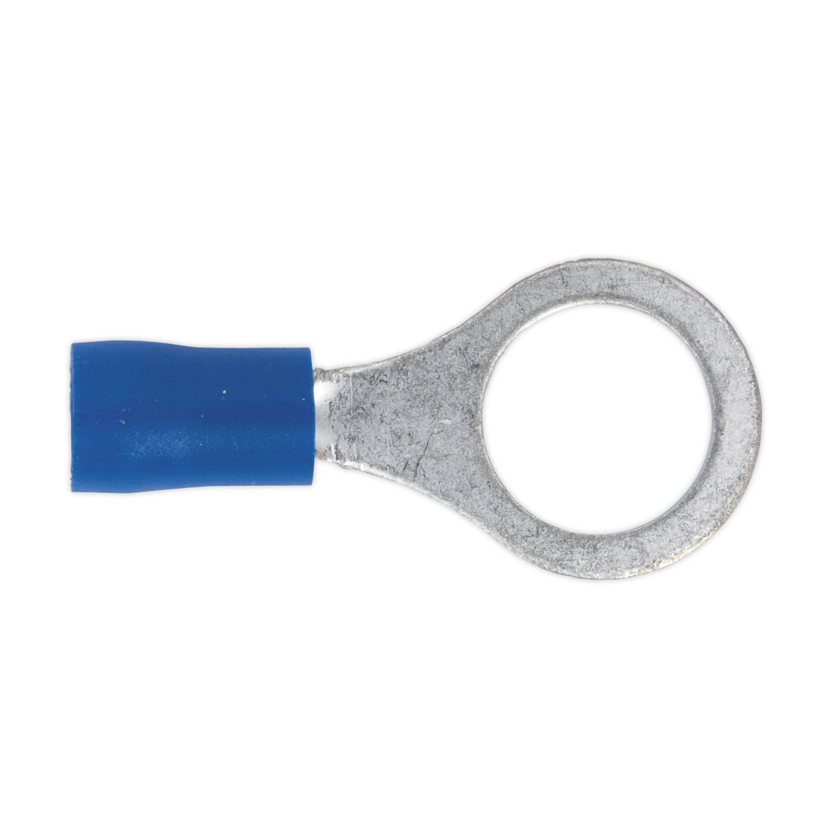 Sealey 100 Pack 10.5mm (3/8") Blue Easy Entry Ring Terminal