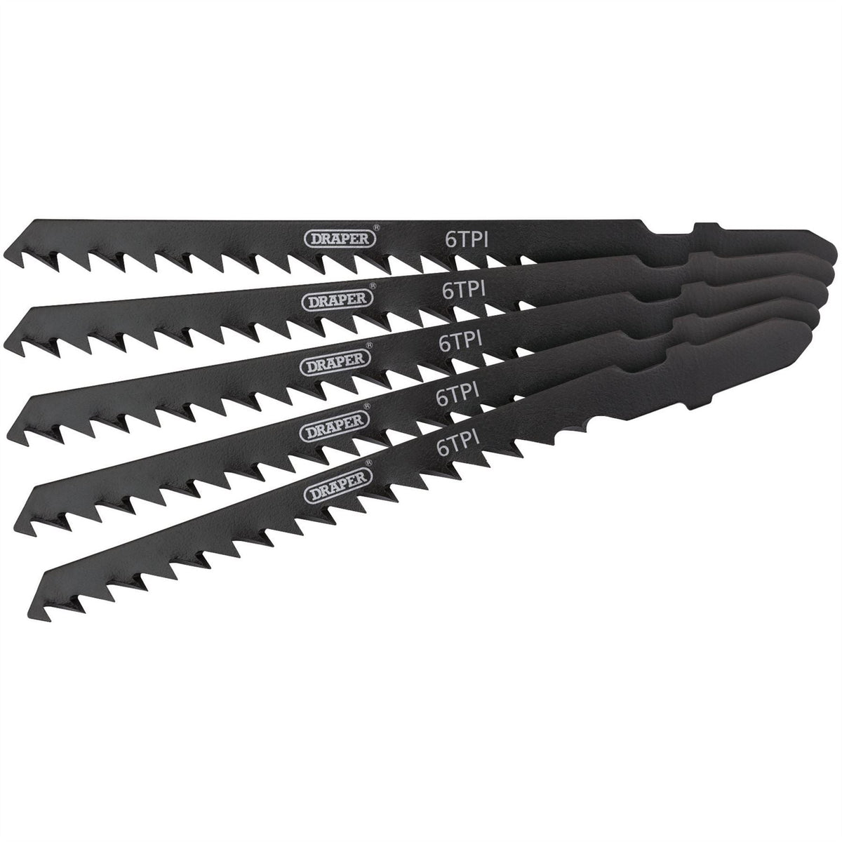 Draper DT244D Jigsaw Blade Set 100mm (5 Piece) 81727 White Rose Tools