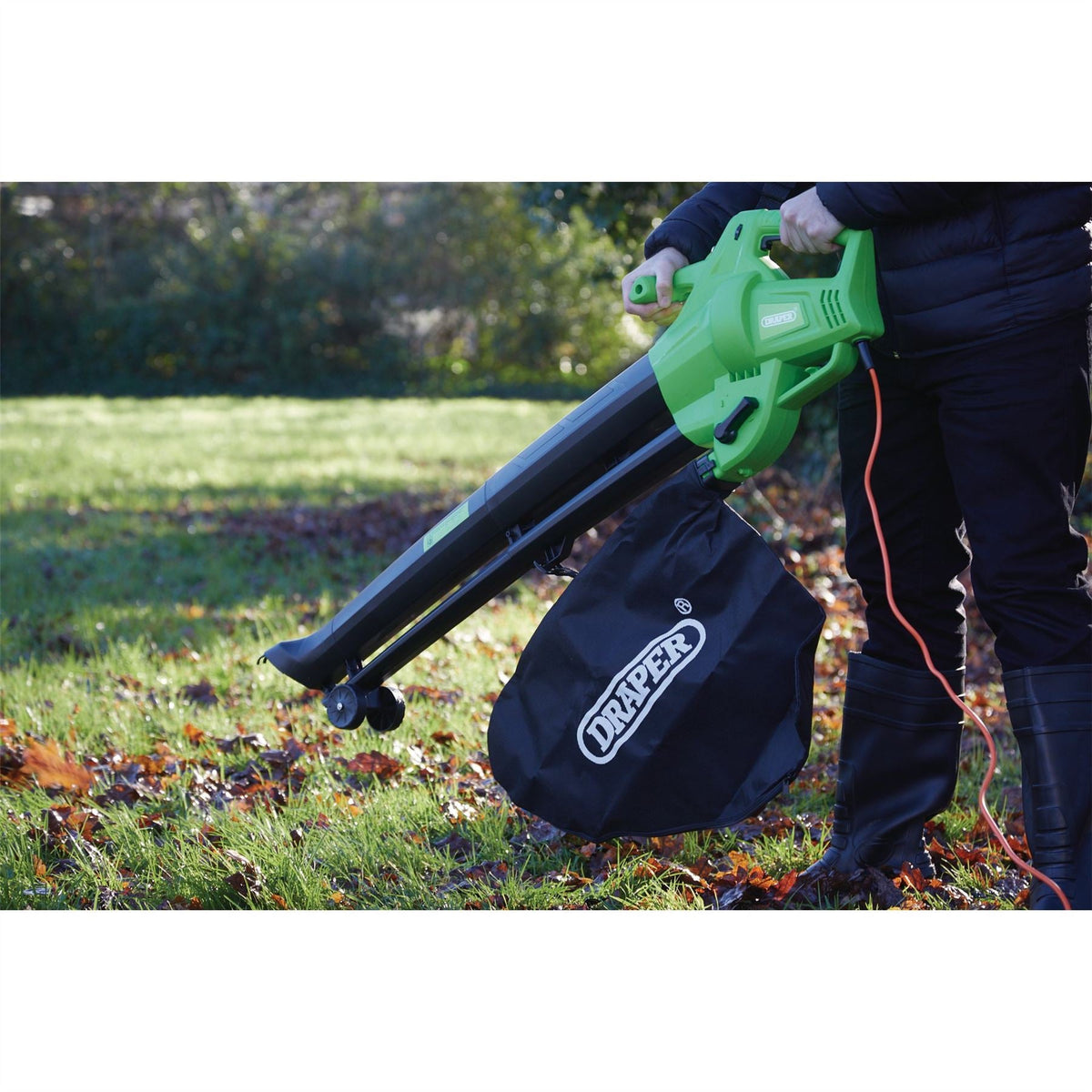 Draper 230V Garden Vacuum Blower and Mulcher 3000W 94794 White Rose Tools