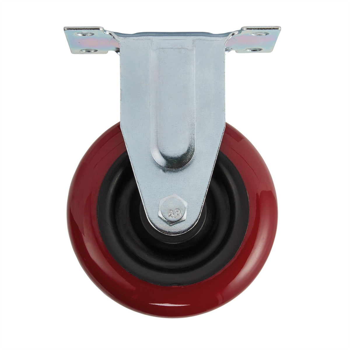 Draper Fixed Plate Fixing Polyurethane Wheel 100mm Diameter S.W.L. 125kg 65522 White Rose Tools