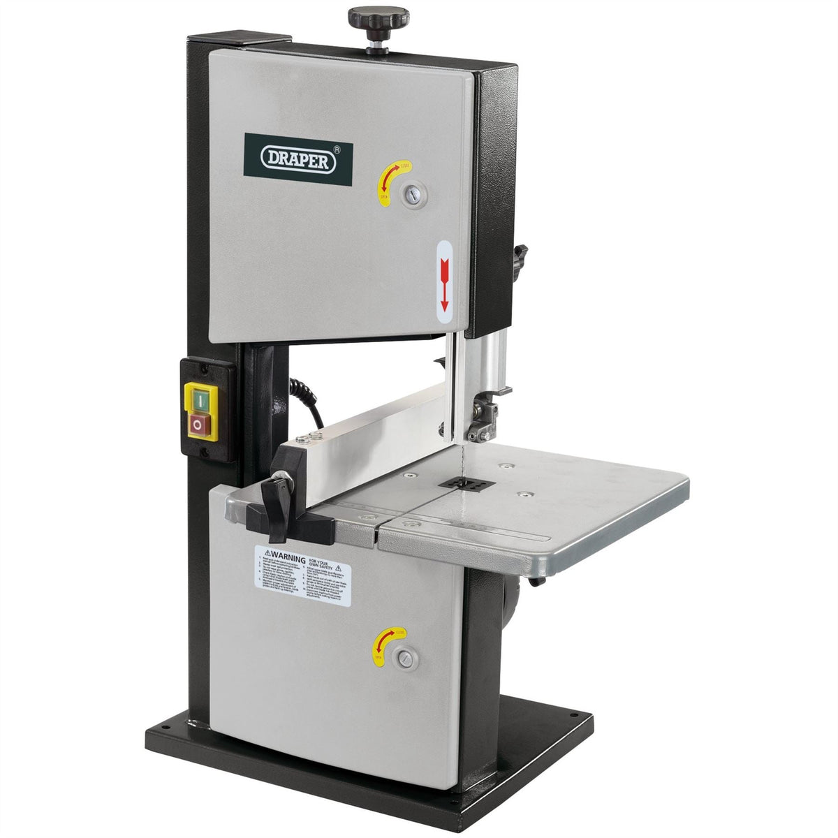 Draper Bandsaw with Steel Table 200mm 250W 82756 White Rose Tools