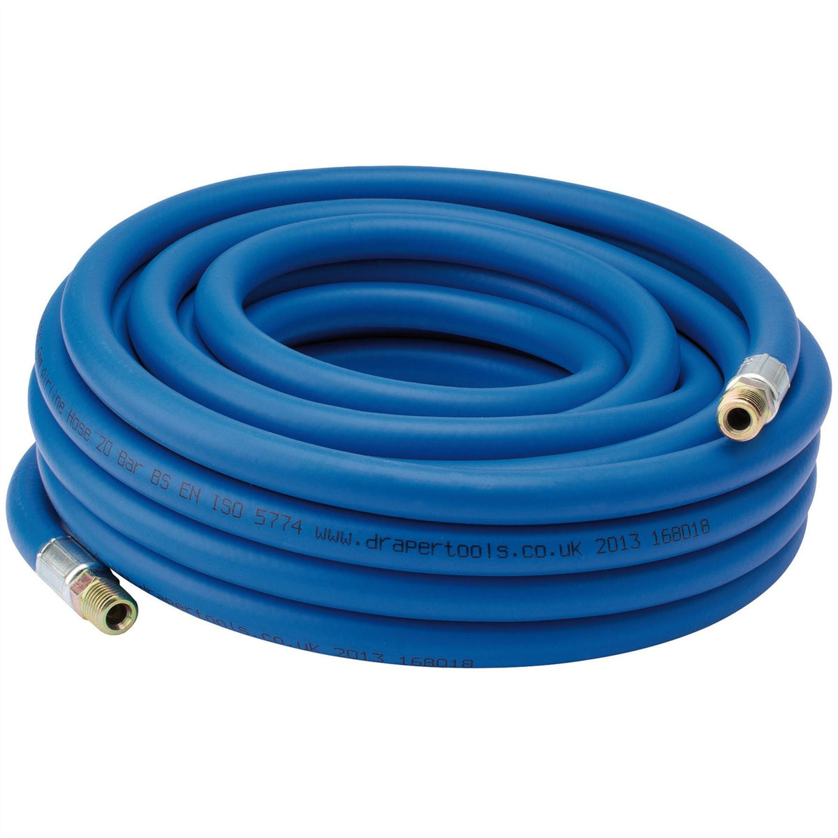 Draper Air Line Hose 10m 1/4"/6mm Bore 1/4" BSP 38282 White Rose Tools