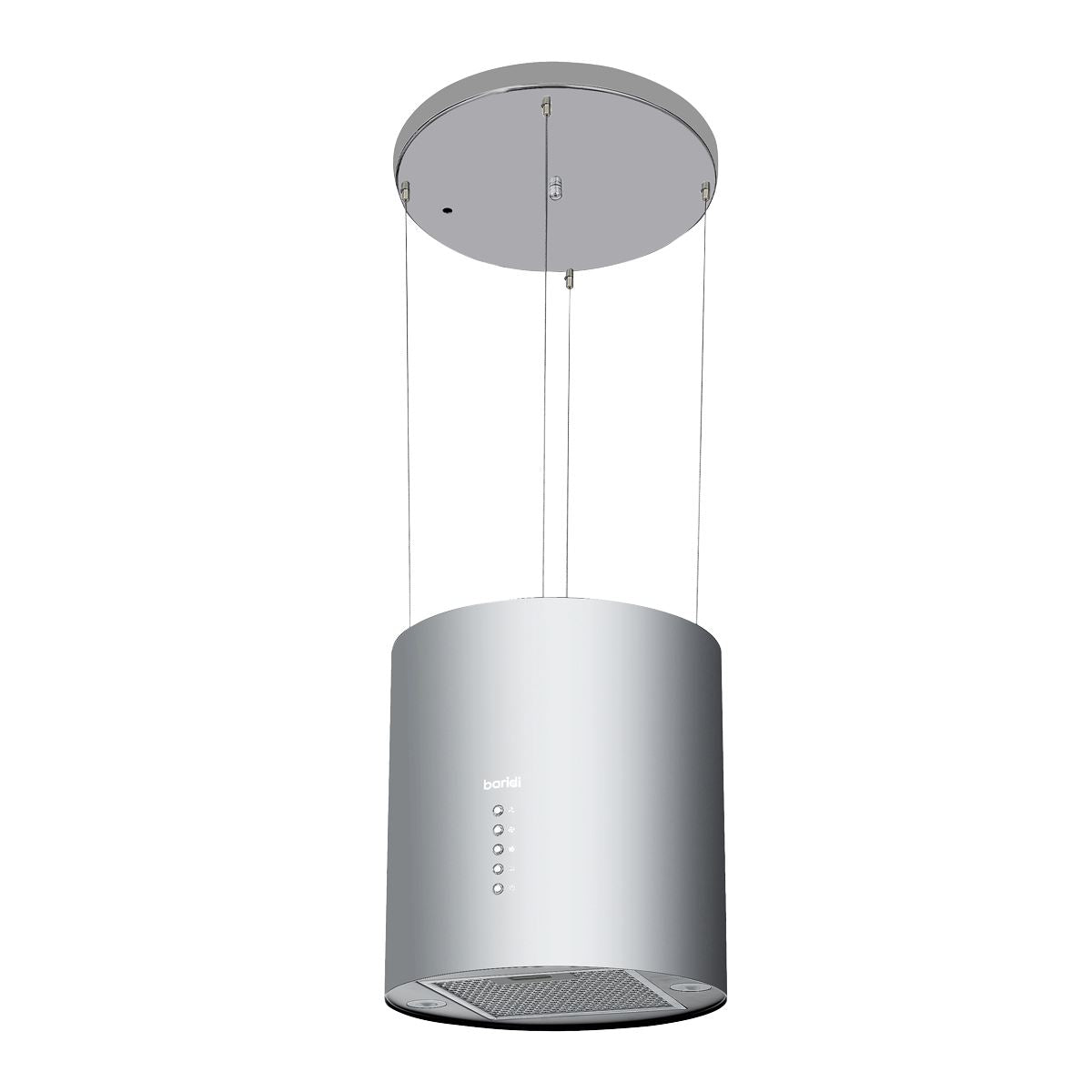 Baridi Island Cooker Hood, Pendant Style, Ø35cm, 3 Speed, Stainless Steel White Rose Tools