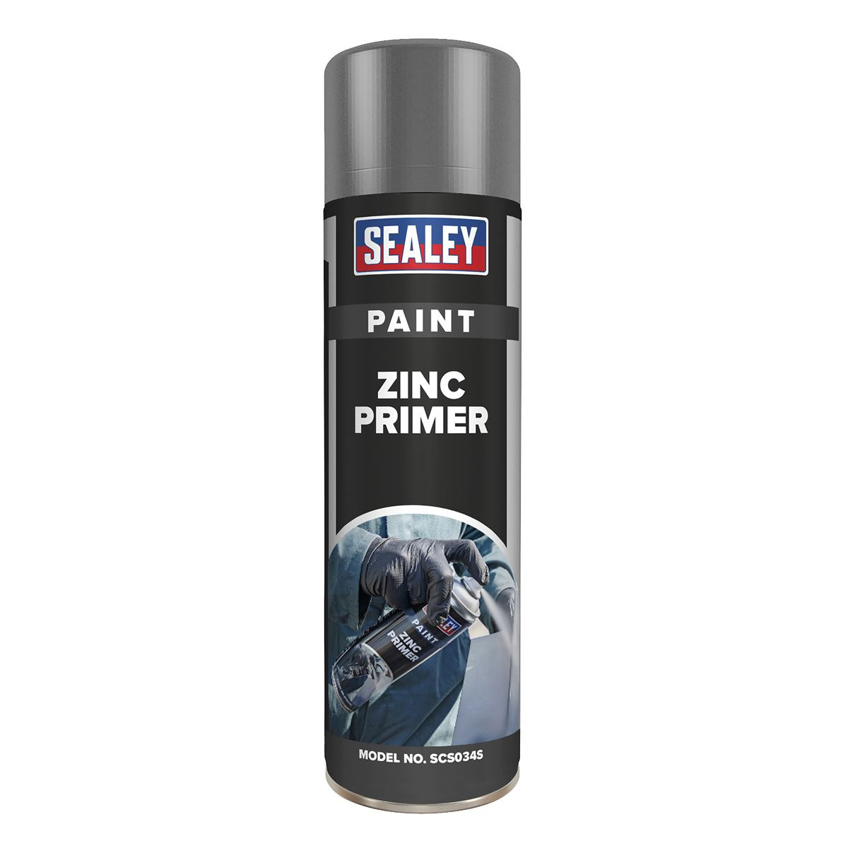 Sealey Grey Zinc Primer Paint 500ml