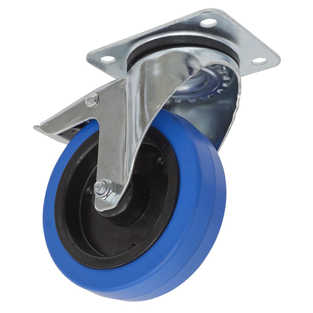 Sealey Castor Wheel Swivel Plate with Total Lock Ø125mm